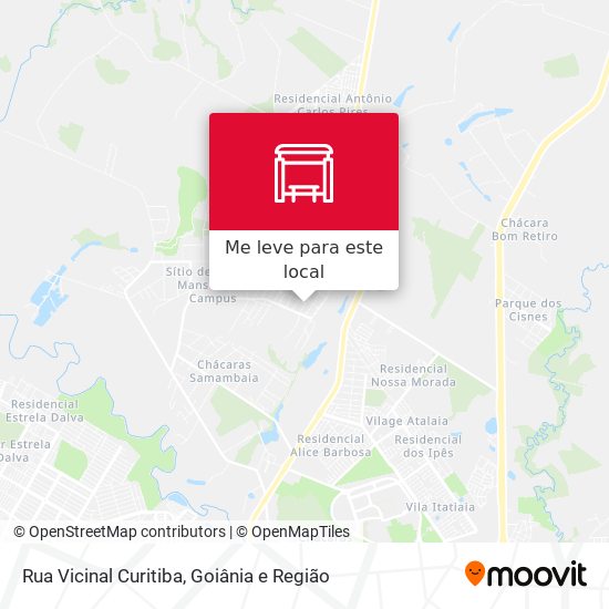 Rua Vicinal Curitiba mapa