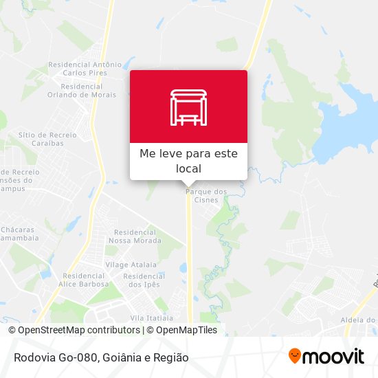 Rodovia Go-080 mapa