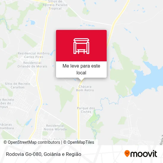 Rodovia Go-080 mapa