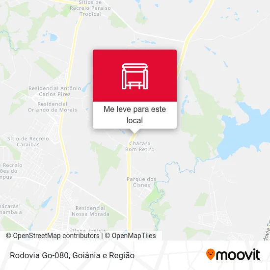 Rodovia Go-080 mapa