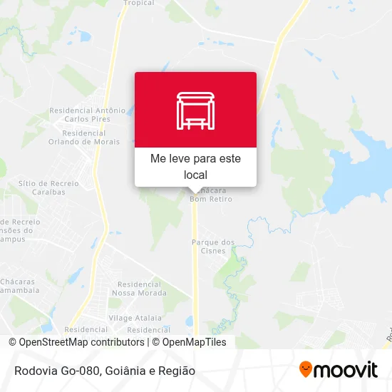Rodovia Go-080 mapa