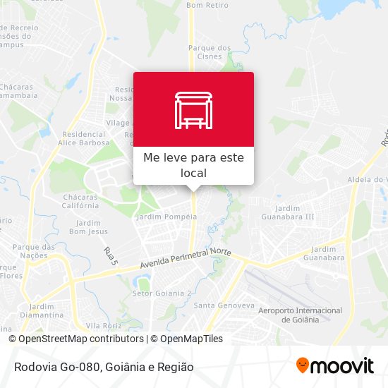 Rodovia Go-080 mapa