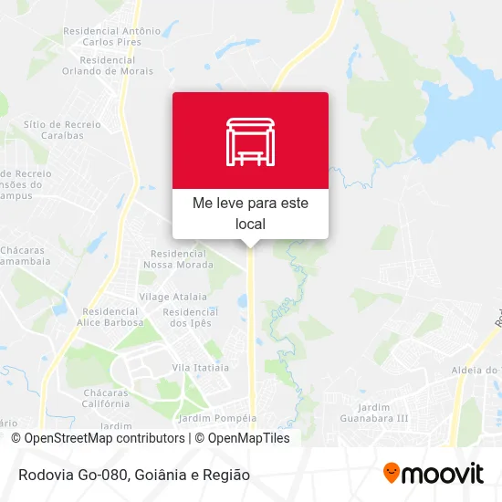 Rodovia Go-080 mapa