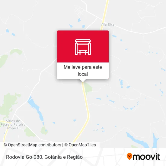 Rodovia Go-080 mapa