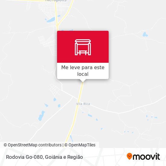 Rodovia Go-080 mapa