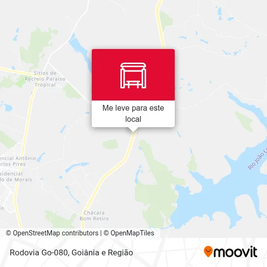 Rodovia Go-080 mapa
