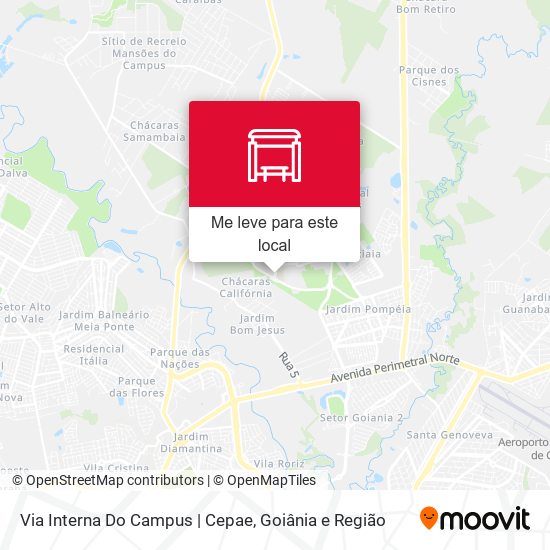 Via Interna Do Campus | Cepae mapa