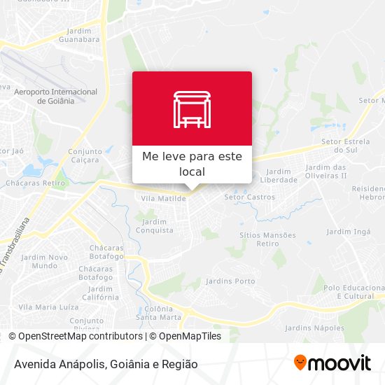 Avenida Anápolis mapa