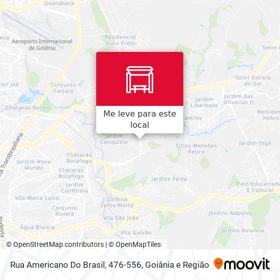 Rua Americano Do Brasil, 476-556 mapa