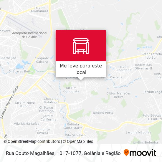 Rua Couto Magalhães, 1017-1077 mapa
