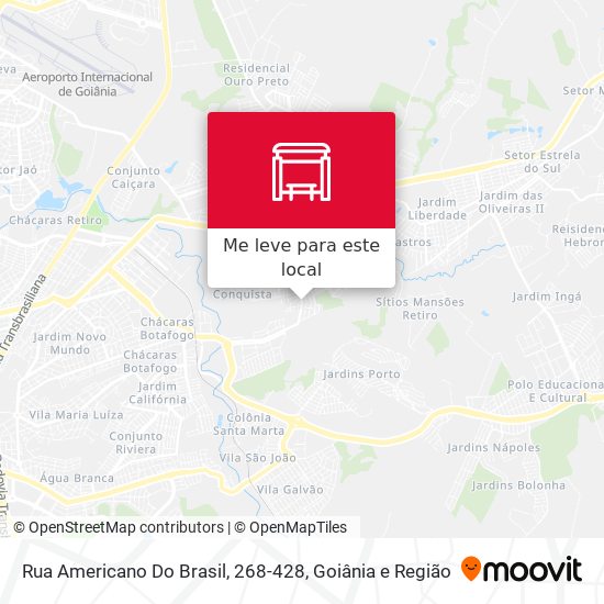 Rua Americano Do Brasil, 268-428 mapa