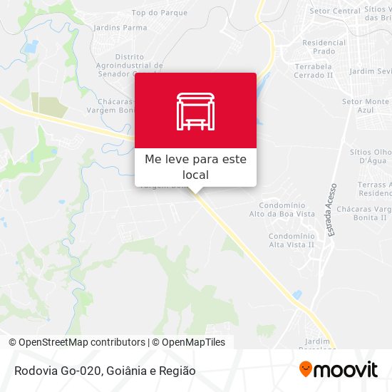Rodovia Go-020 mapa
