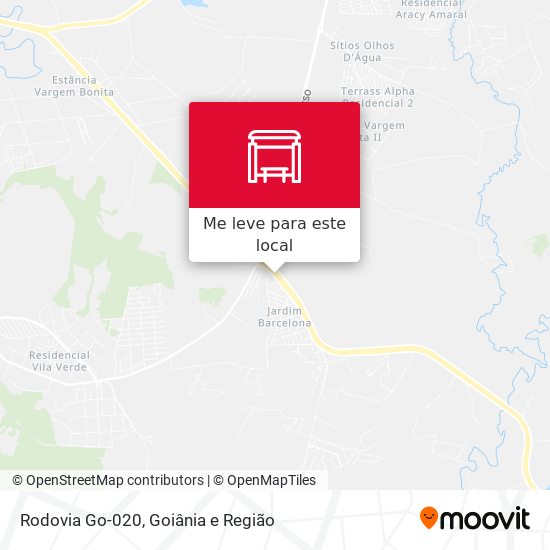 Rodovia Go-020 mapa