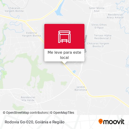 Rodovia Go-020 mapa