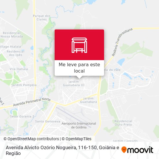 Avenida Alvicto Ozório Nogueira, 116-150 mapa
