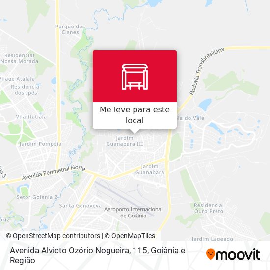 Avenida Alvicto Ozório Nogueira, 115 mapa