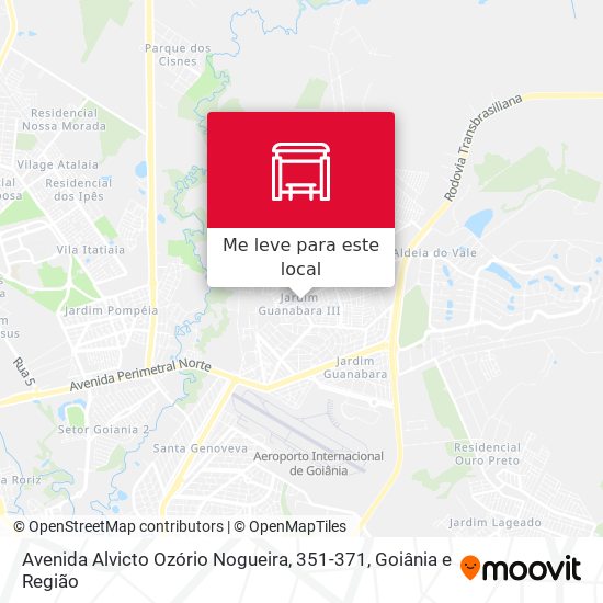 Avenida Alvicto Ozório Nogueira, 351-371 mapa