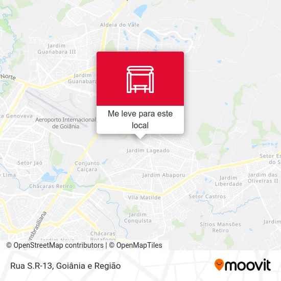 Rua S.R-13 mapa