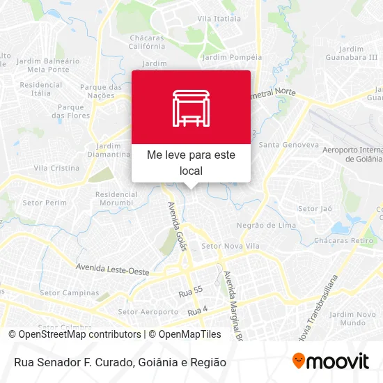 Rua Senador F. Curado mapa