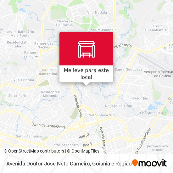 Avenida Doutor José Neto Carneiro mapa