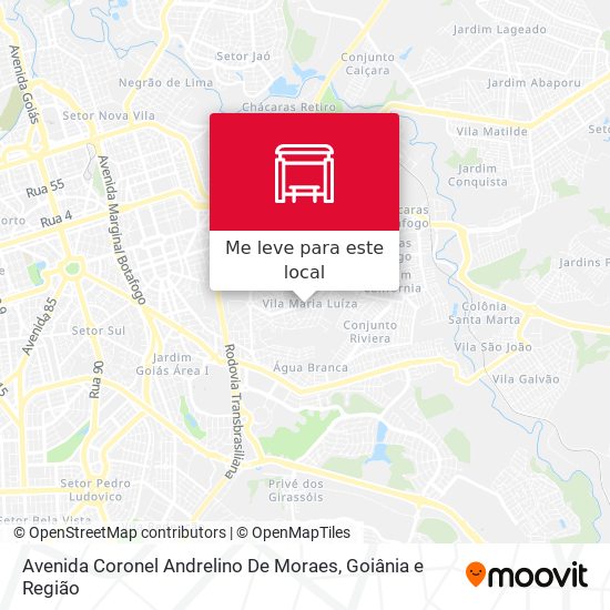 Avenida Coronel Andrelino De Moraes mapa