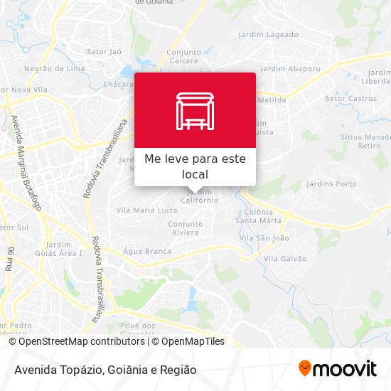 Avenida Topázio mapa