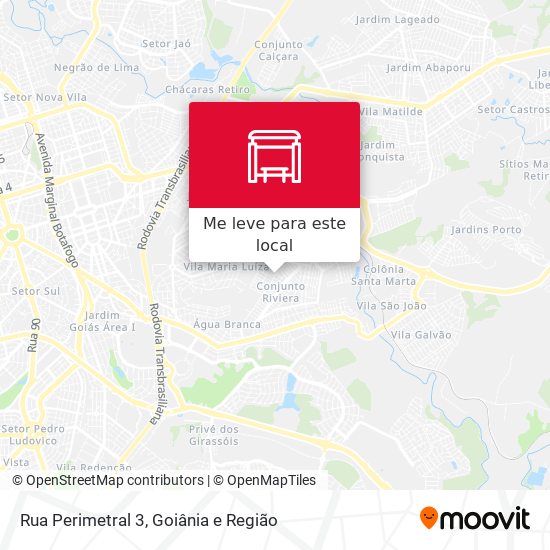 Rua Perimetral 3 mapa