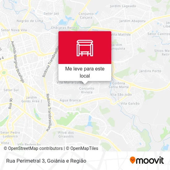 Rua Perimetral 3 mapa