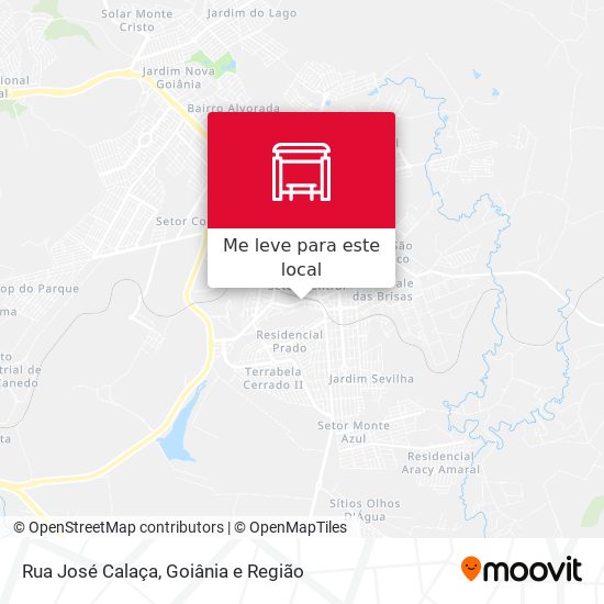 Rua José Calaça mapa