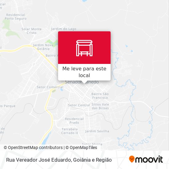 Rua Vereador José Eduardo mapa