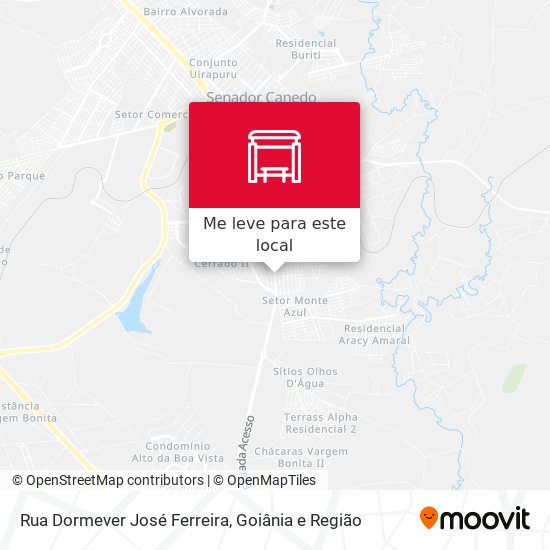 Rua Dormever José Ferreira mapa