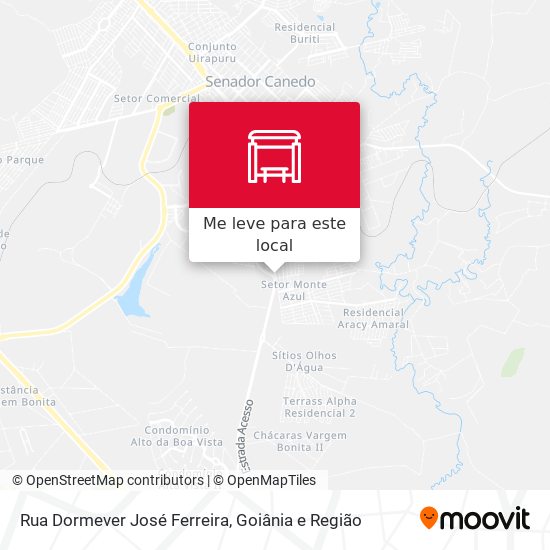 Rua Dormever José Ferreira mapa