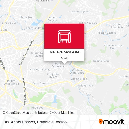 Av. Acary Passos mapa