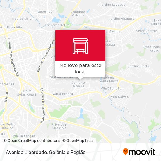 Avenida Liberdade mapa