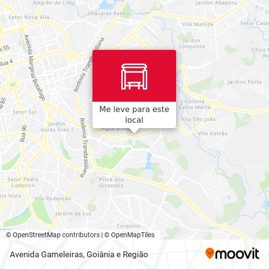 Avenida Gameleiras mapa