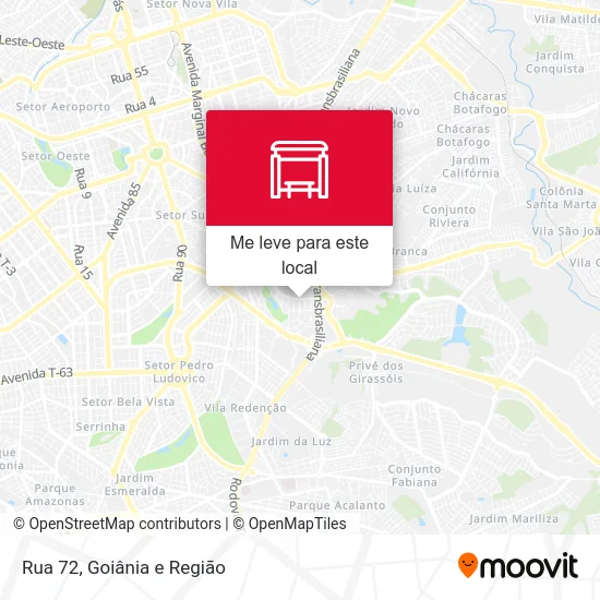 Rua 72 mapa
