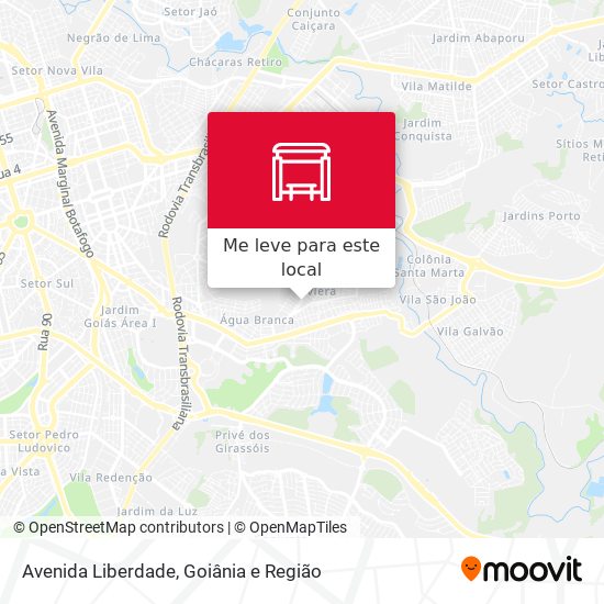 Avenida Liberdade mapa