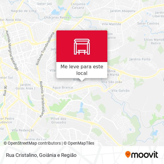 Rua Cristalino mapa