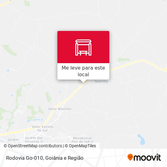 Rodovia Go-010 mapa