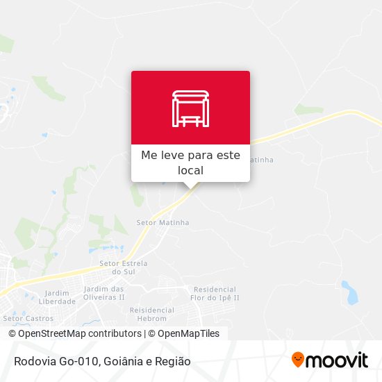 Rodovia Go-010 mapa