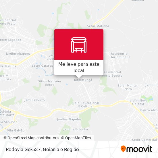 Rodovia Go-537 mapa