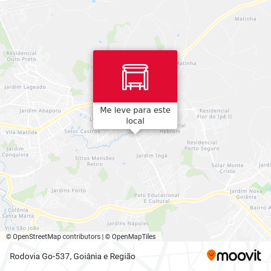 Rodovia Go-537 mapa