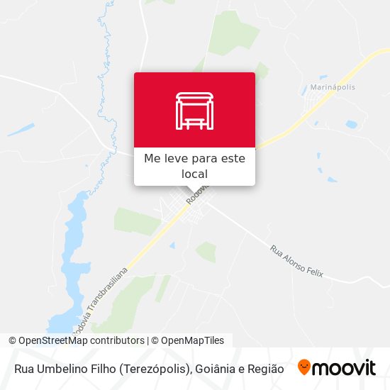 Rua Umbelino Filho (Terezópolis) mapa