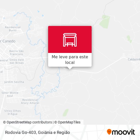 Rodovia Go-403 mapa