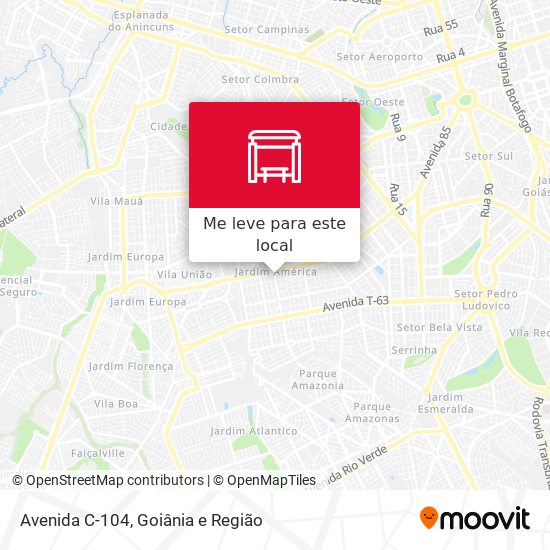 Avenida C-104 mapa