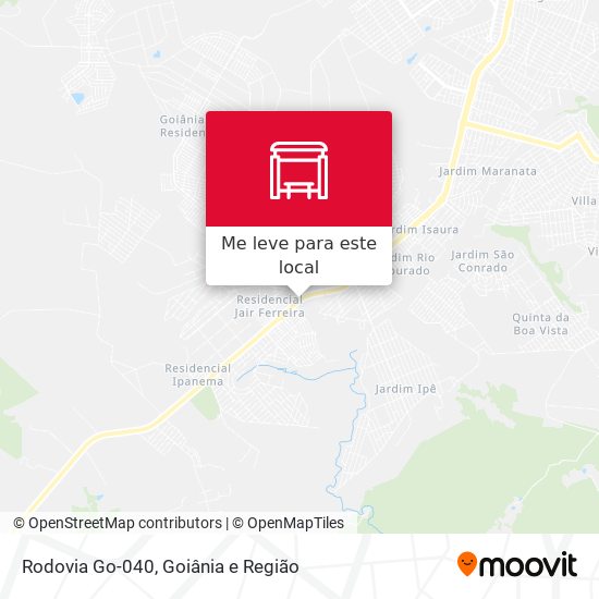 Rodovia Go-040 mapa