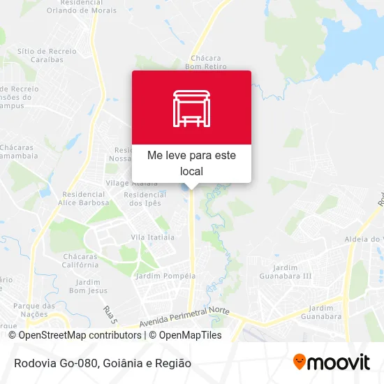 Rodovia Go-080 mapa