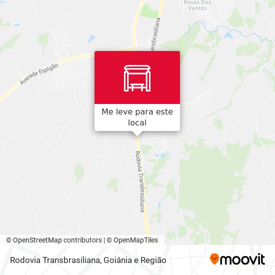 Rodovia Transbrasiliana mapa