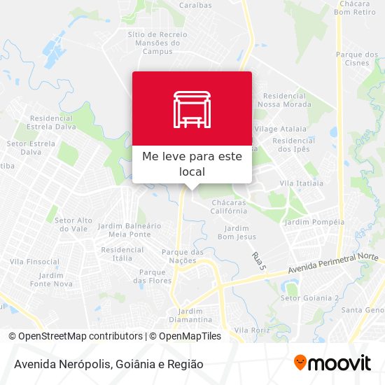 Avenida Nerópolis mapa