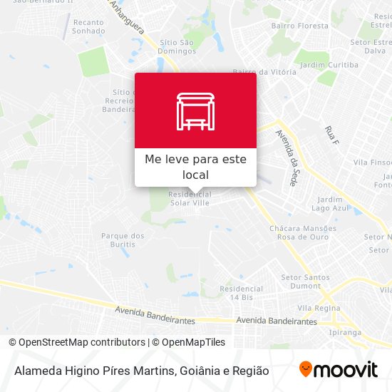 Alameda Higino Píres Martins mapa